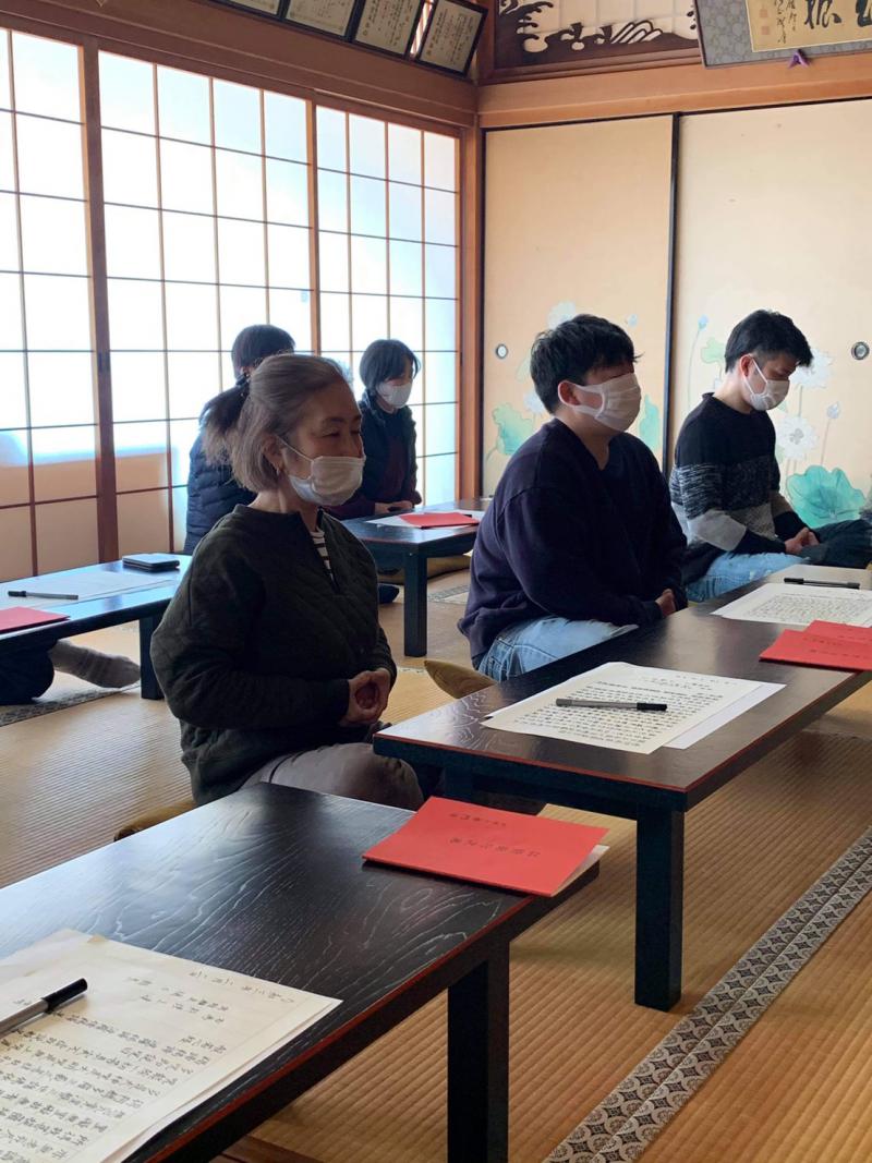 落合の田原山上にある普門寺で半日修行02