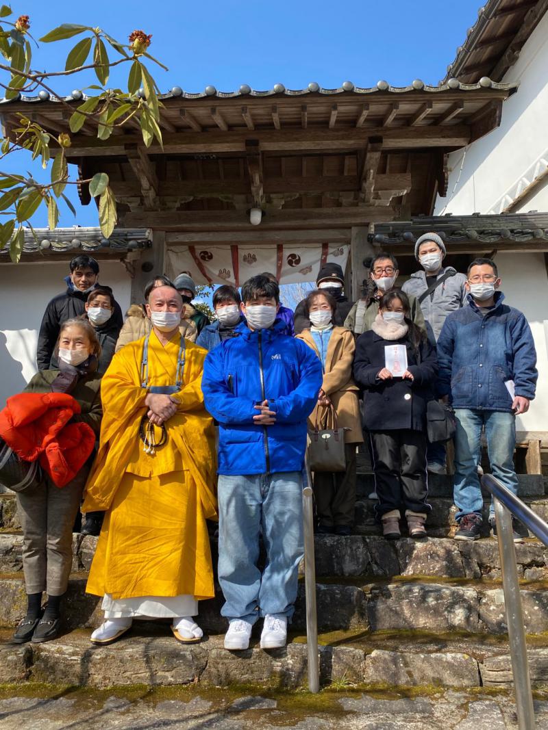 落合の田原山上にある普門寺で半日修行03