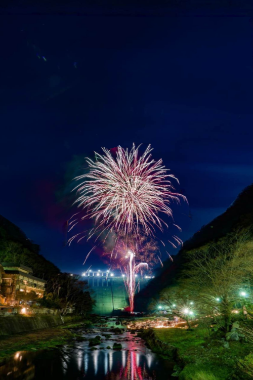 湯原温泉エール花火